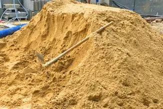 Areia para construção